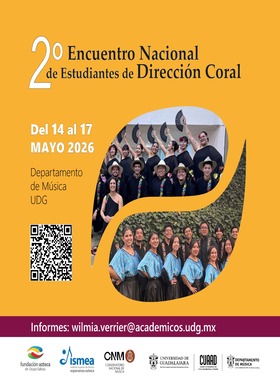 Cartel del 2° Encuentro Nacional de Estudiantes de Dirección Coral