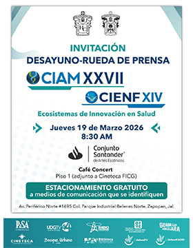 Desayuno - Rueda de Prensa: XXVII Congreso Internacional Avances en Medicina CIAM 2026 y XIV Congreso Internacional de Enfermería, CIENF 2026