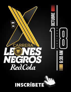 Cartel del X Carrera Leones Negros Red Cola 2026