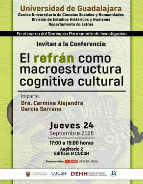 Cartel de Conferencia: El refrán como macroestructura cognitiva cultural