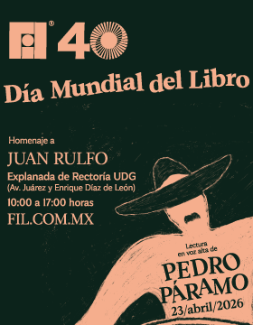 Cartel de Lectura en voz alta de Pedro Páramo. Homenaje a Juan Rulfo