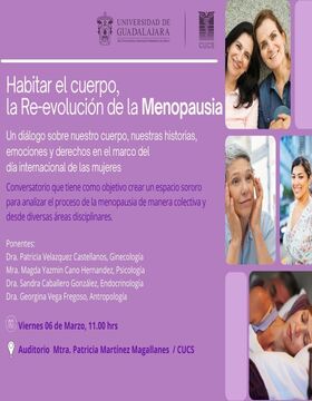 Cartel de Diálogo: Habitar el cuerpo, la Re-evolución de la Menopausia