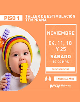 Cartel del Taller de estimulación temprana