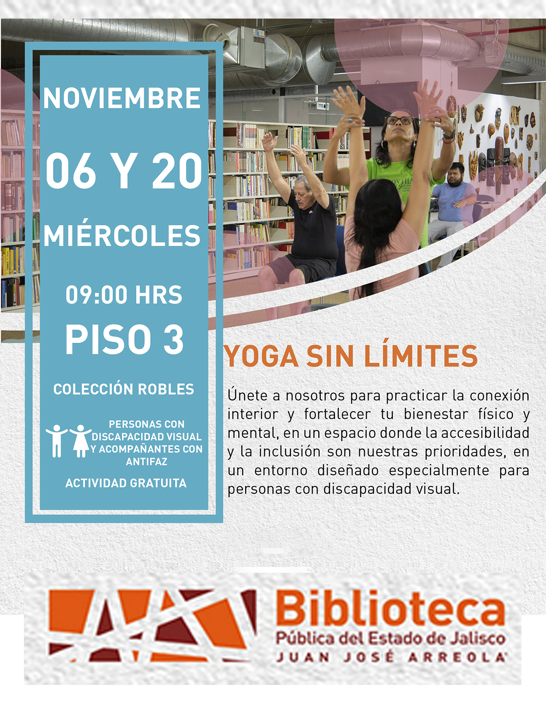 Cartel de Yoga sin límites
