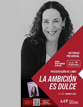 Presentación del libro.  Título: La ambición también es dulce. 