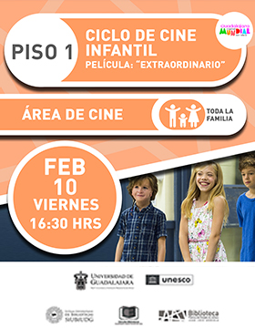 Ciclo de cine infantil.  Película: “Extraordinario”.