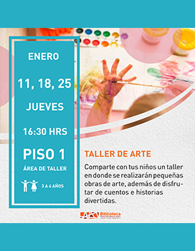Cartel del taller de arte