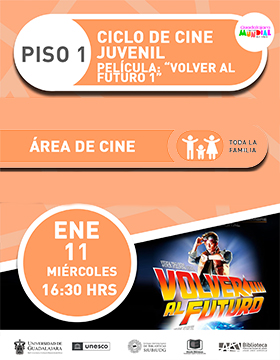 Ciclo de cine juvenil.  Película: “Volver al futuro 1”.