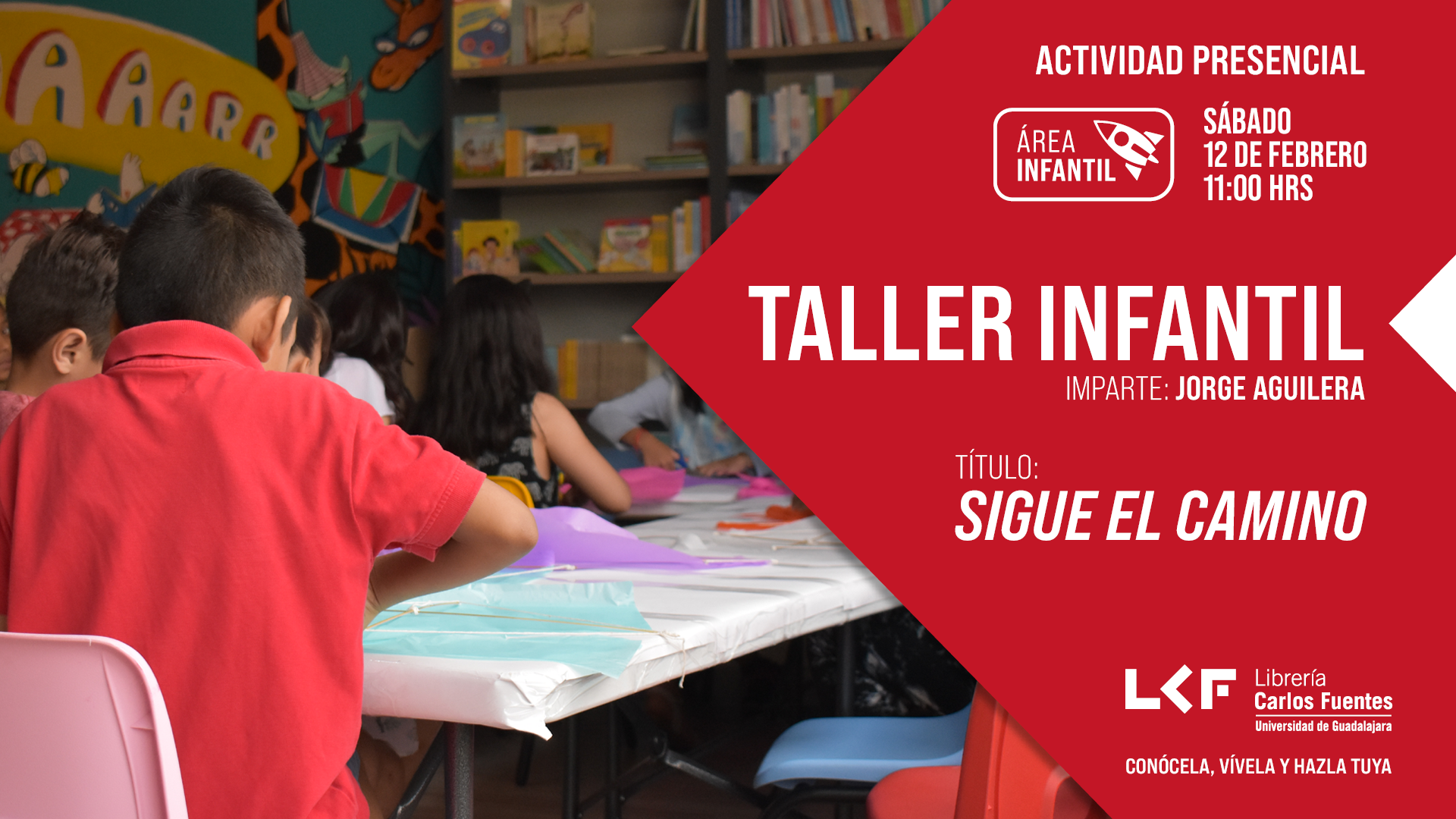 Taller infantil. Título: Sigue el camino.