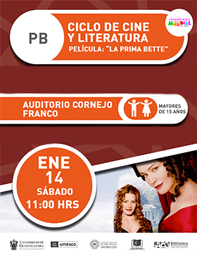 Ciclo de cine y literatura.   Película: “La prima Bette”.