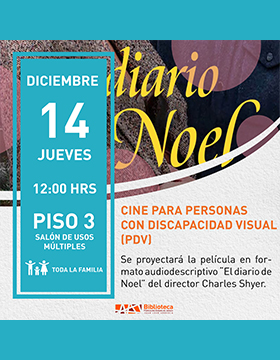 Cartel del Cine para personas con discapacidad visual (PDV)
