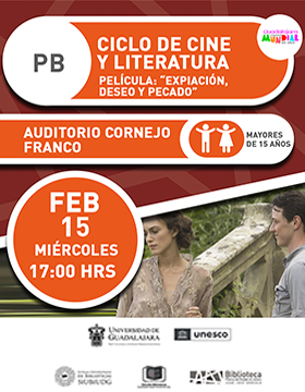 Ciclo de cine y literatura.   Película: “Expiación, deseo y pecado”.