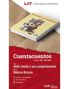Cartel del Cuentacuentos. Título: Doña Josefa y sus conspiraciones