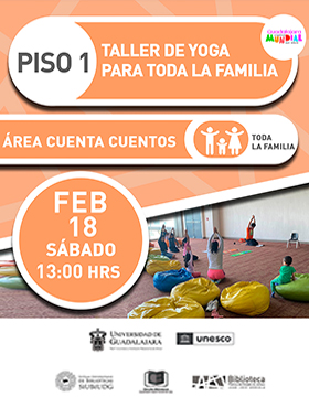 Taller de yoga para toda la familia.