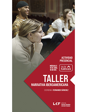Grafico del Taller.  Título: Narrativa Iberoamericana.