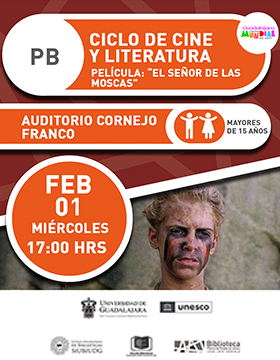 Ciclo de cine y literatura.   Película: “El señor de las moscas”