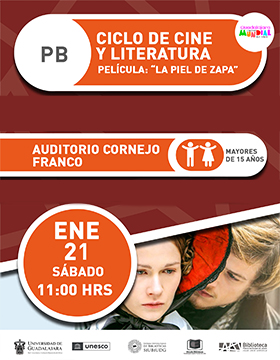 Ciclo de cine y literatura.   Película: “La piel de zapa”.