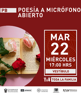 Poesía a micrófono abierto.