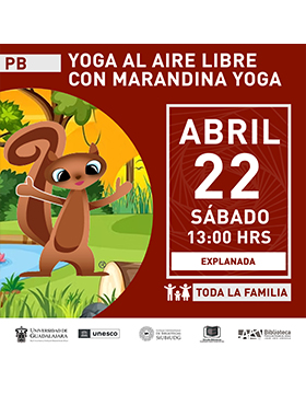 Grafico de Yoga al aire libre con Marandina Yoga