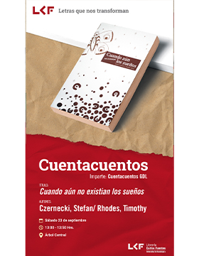 Cartel del Cuentacuentos. Título: Cuando aún no existian los sueños