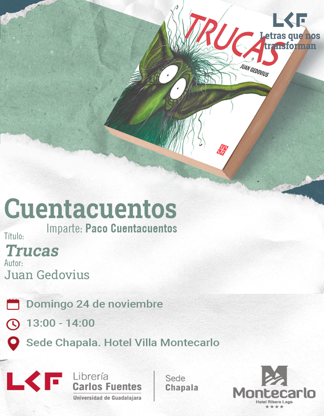 Cartel del Cuentacuentos Título: Trucas