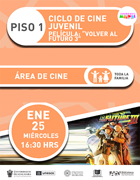 Ciclo de cine juvenil.  Película: “Volver al futuro 3”.