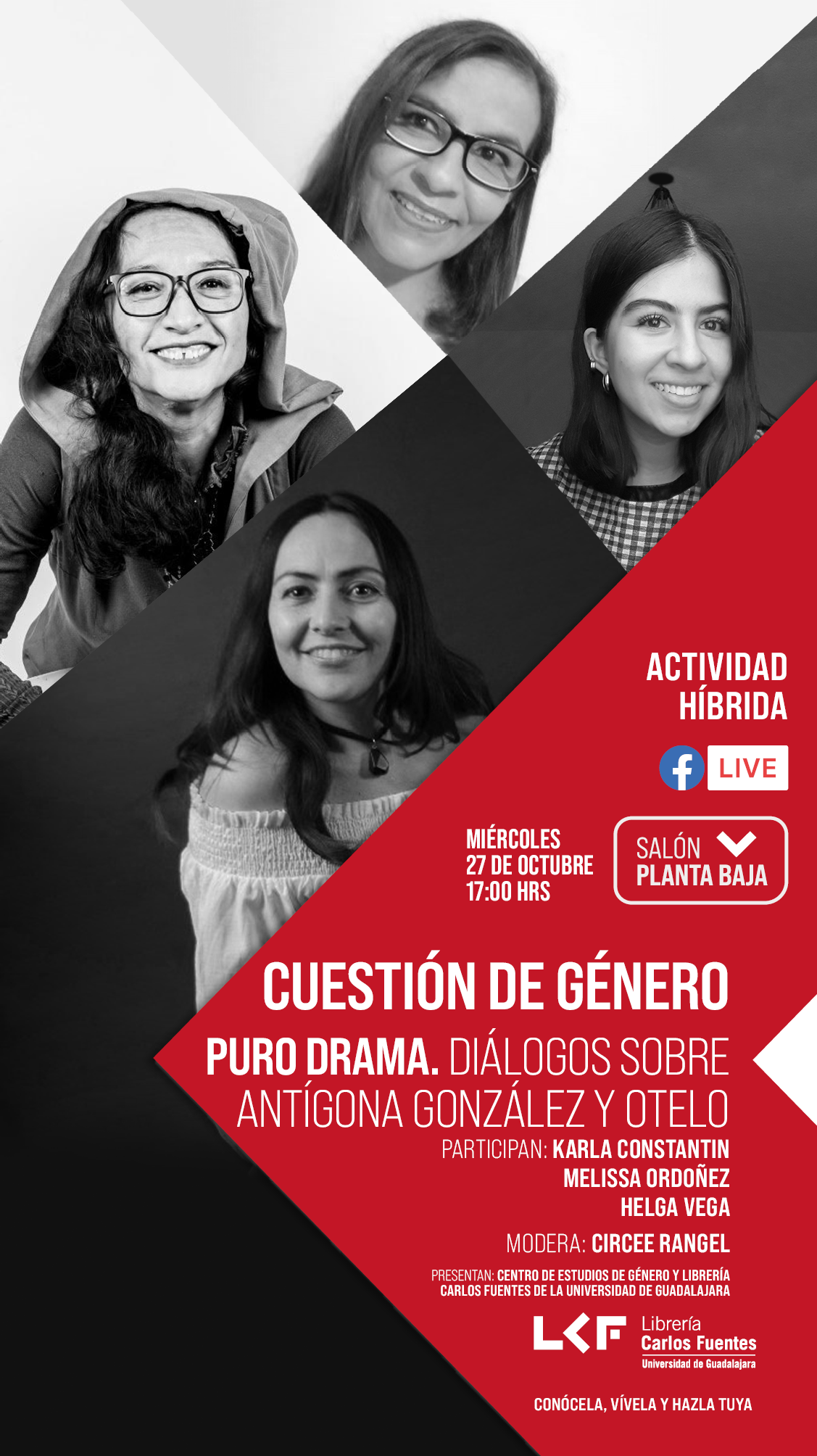 Cuestión de género Título: Puro Drama. Diálogos sobre Antígona González y Otelo