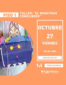 Cartel del Taller: El monstruo comelibros