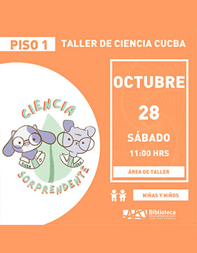 Cartel del Taller de ciencia CUCBA