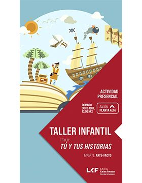 Grafico del Taller infantil. Título: Tú y tus historias