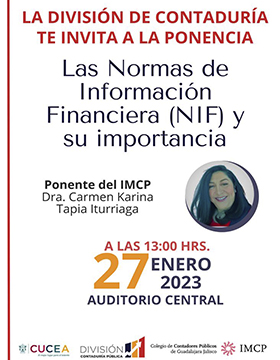 Ponencia: Las Normas de Información Financiera (NIF) y su importancia