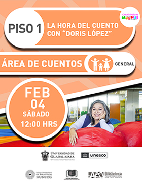 La hora del cuento con “Doris López”.