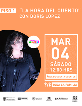 La hora del cuento con “Doris López”.