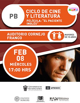Ciclo de cine y literatura: Película: “El paciente inglés”