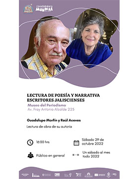 Lectura de poesía y narrativa con escritores jaliscienses