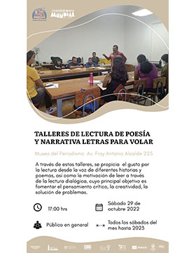 Talleres de lectura de poesía y narrativa Letras para Volar