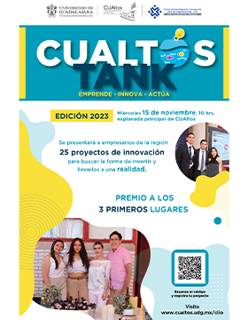 Cartel de CUALTOS TANK "Emprende, innova, actúa", edición 2023