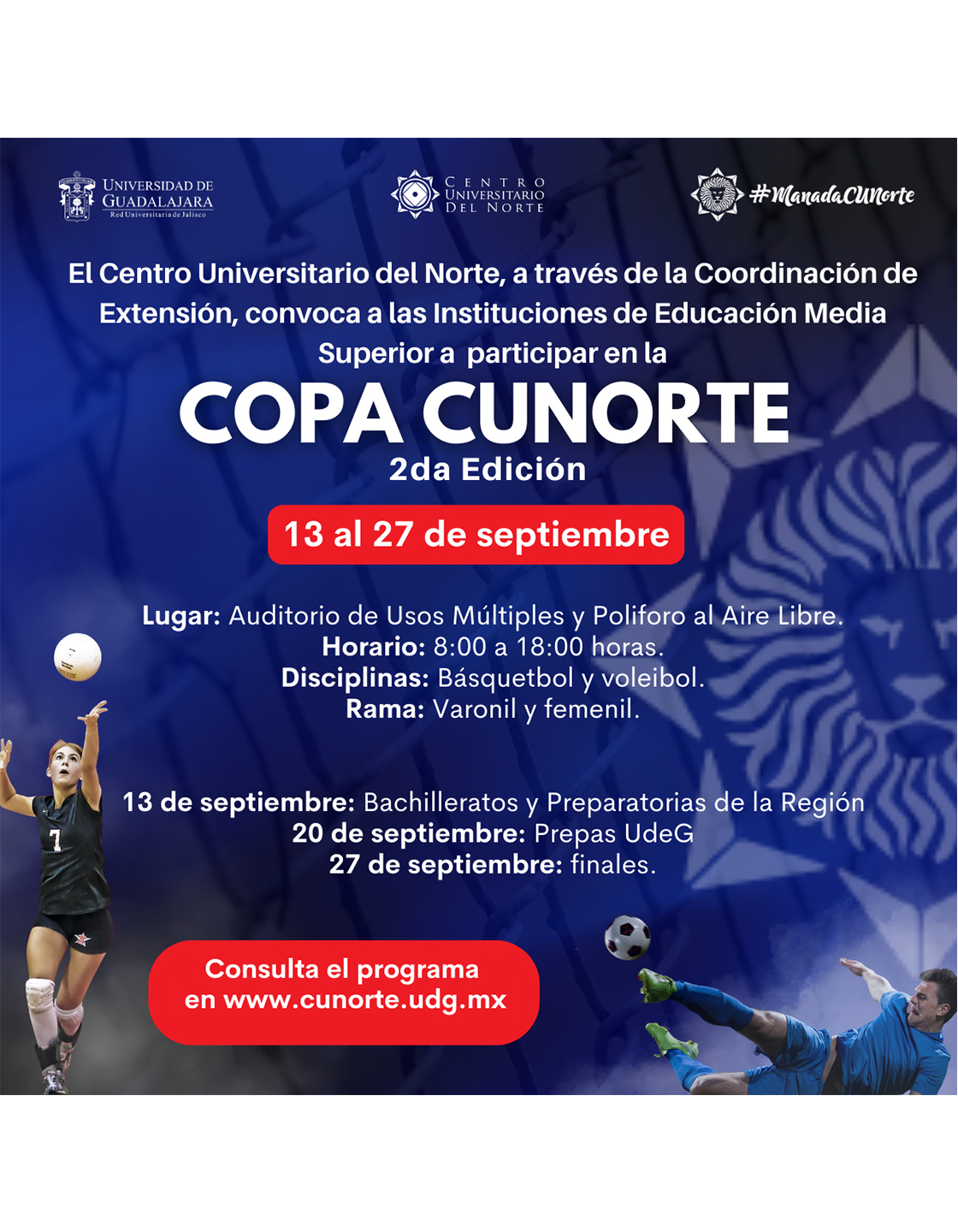 Cartel de la 2da. Copa CUNorte