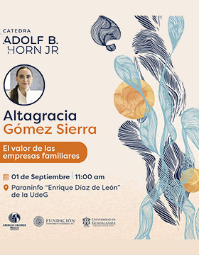 Cartel de la Cátedra Adolf B. Horn Jr