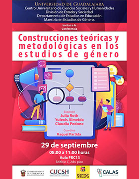 Cartel de la Conferencia: Construcciones teóricas y metodológicas en los estudios de género