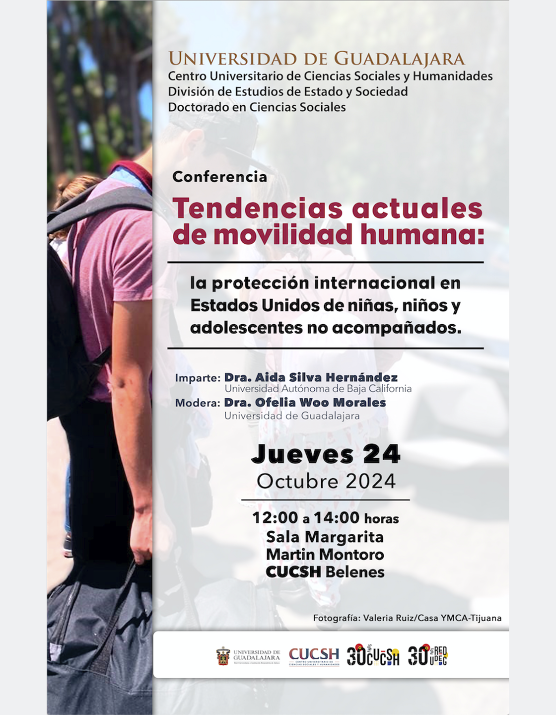 Cartel de la Conferencia: Tendencias actuales de movilidad humana