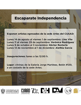 Cartel de la Exposición: Escaparate Independencia