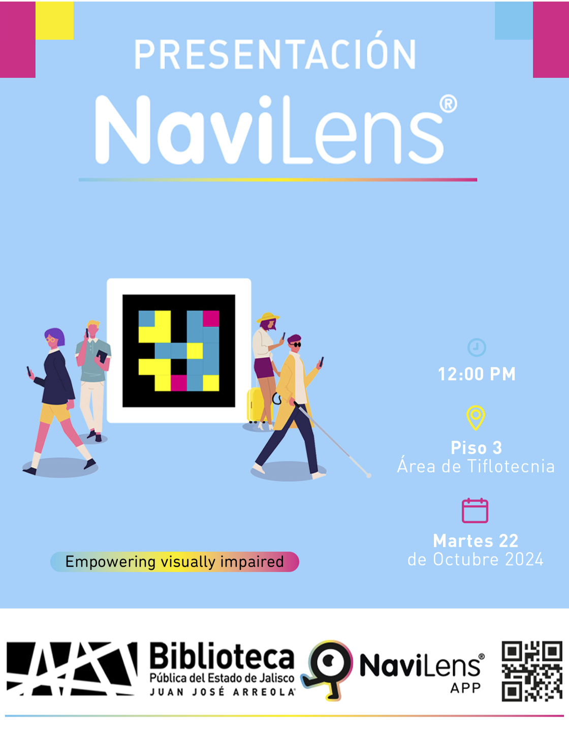 Cartel de la Presentación de la app NaviLens