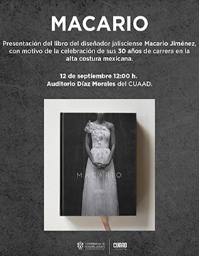 Cartel de la Presentación del libro Macario