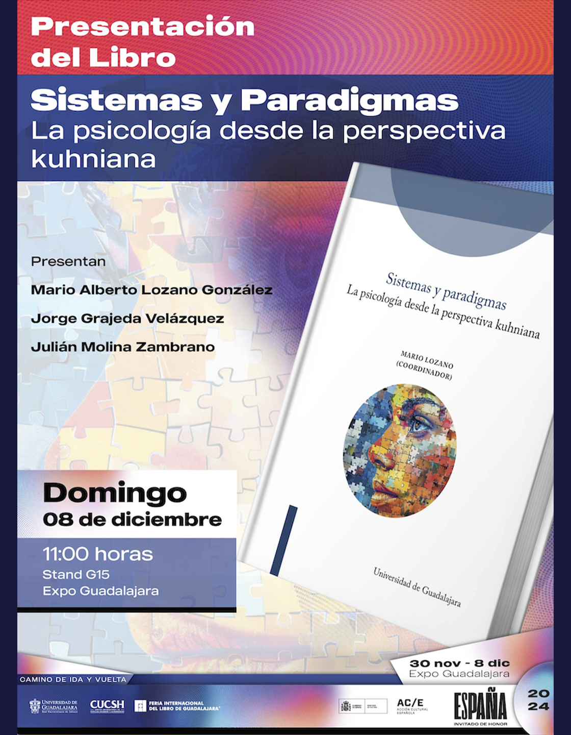 Cartel de la Presentación del libro: Sistemas y paradigmas