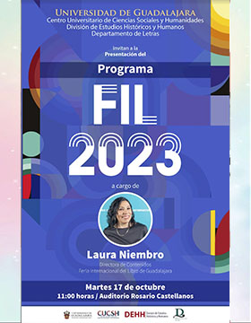 Cartel de la Presentación del Programa FIL 2023