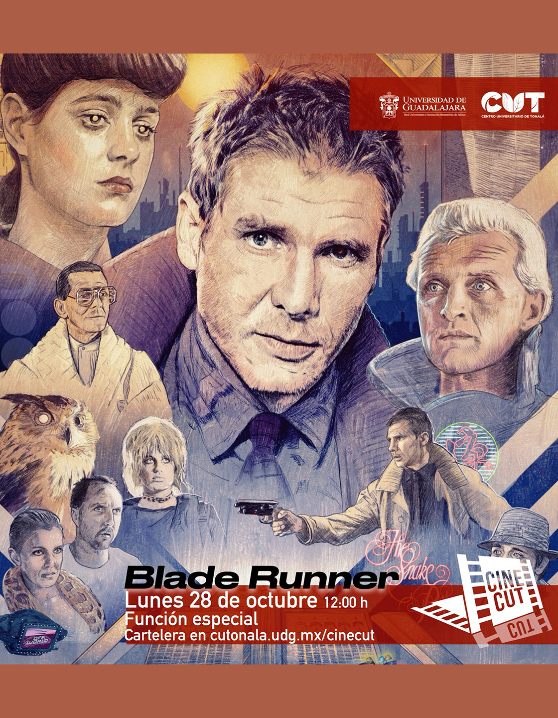 Cartel de la Proyección de la cinta: Blade Runner