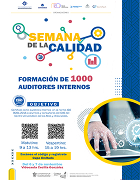 Cartel de la Semana de la calidad