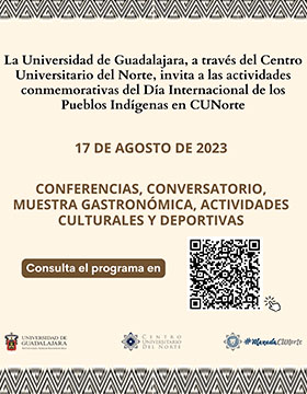 Cartel de las Actividades conmemorativas del Día Internacional de los Pueblos Indígenas en CUNorte