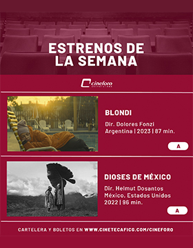 Cartel de los estrenos del cineforo